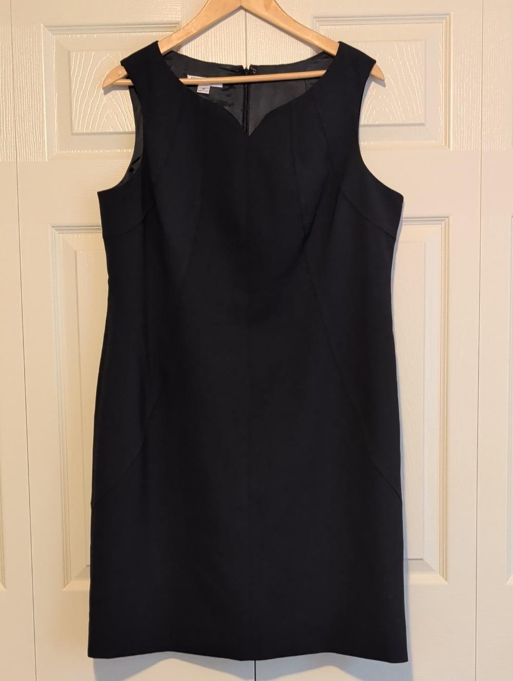 Pendleton Black Sleeveless Sheath Mini Dress Petite Virgin Wool
